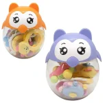 پک جغجغه 8 عددی نوزاد جغد Biai toys - تصویر 2